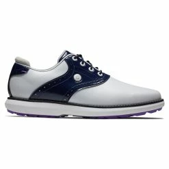 FootJoy Women's Traditions Golf Shoes (White/Navy) 97899