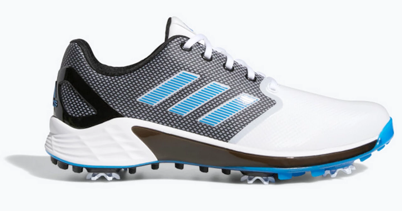 Adidas ZG21 Golf Shoes (White/Blue/Black) GW0215